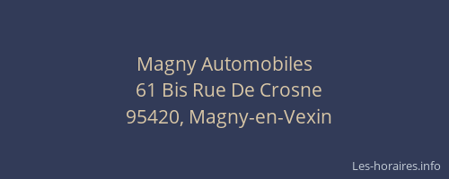 Magny Automobiles