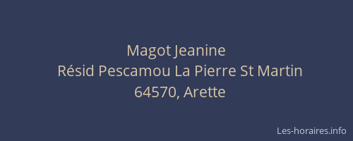 Magot Jeanine