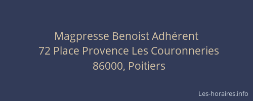 Magpresse Benoist Adhérent