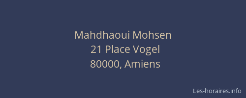 Mahdhaoui Mohsen