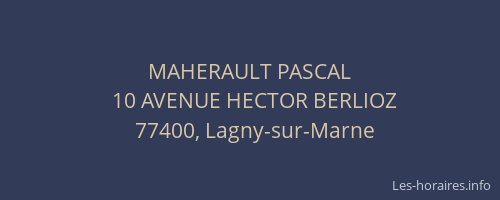 MAHERAULT PASCAL