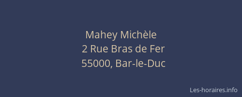 Mahey Mich&egrave;le
