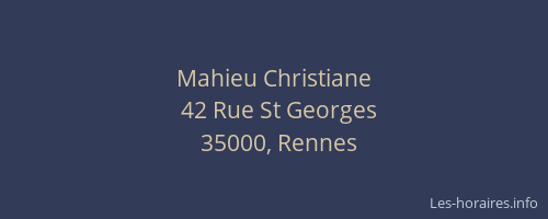Mahieu Christiane