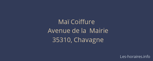 Maï Coiffure