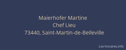 Maierhofer Martine