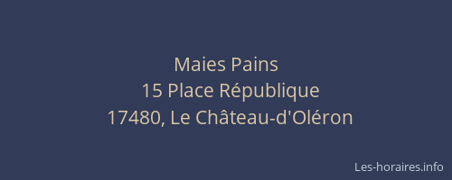Maies Pains