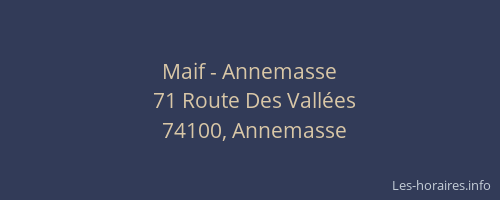 Maif - Annemasse