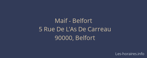 Maif - Belfort