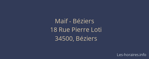 Maif - Béziers