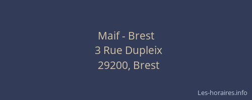 Maif - Brest