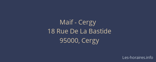 Maif - Cergy