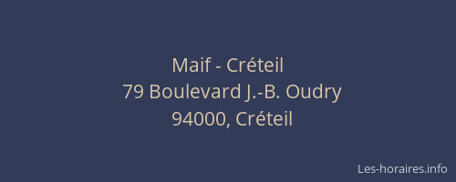 Maif - Cr&eacute;teil