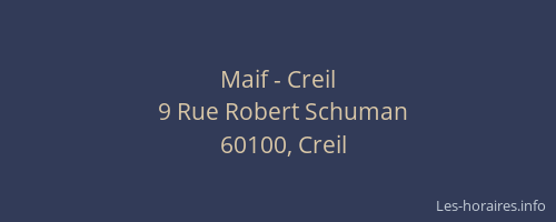 Maif - Creil