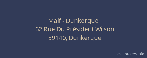 Maif - Dunkerque