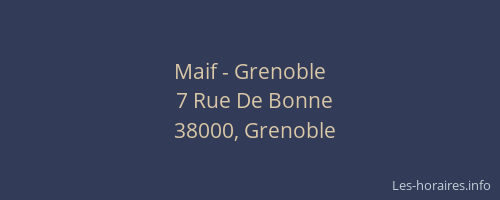 Maif - Grenoble