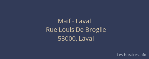 Maif - Laval