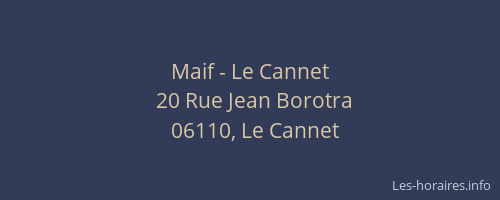 Maif - Le Cannet