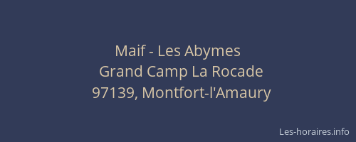 Maif - Les Abymes