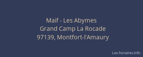 Maif - Les Abymes