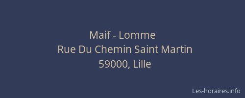 Maif - Lomme