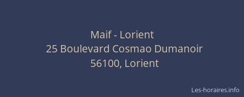 Maif - Lorient