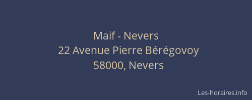 Maif - Nevers
