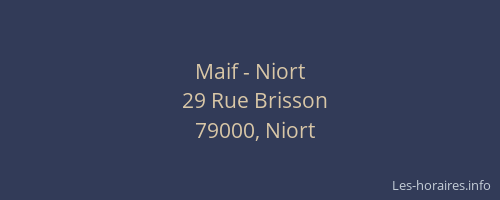 Maif - Niort