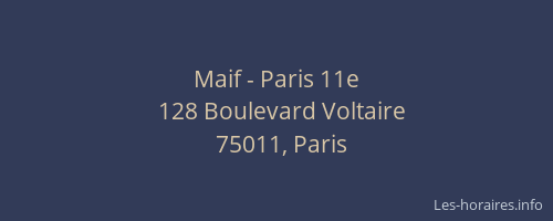 Maif - Paris 11e