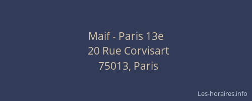 Maif - Paris 13e