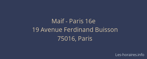 Maif - Paris 16e