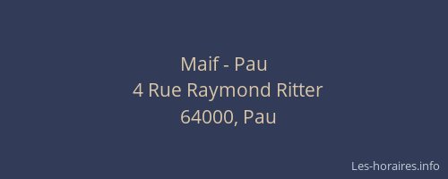 Maif - Pau