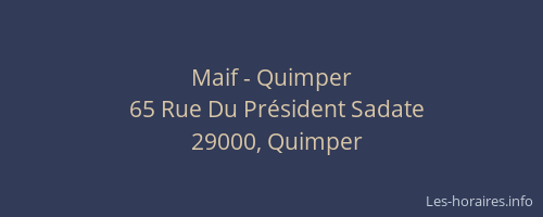 Maif - Quimper