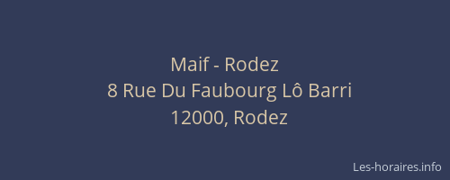 Maif - Rodez