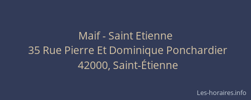 Maif - Saint Etienne