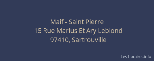 Maif - Saint Pierre