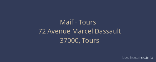 Maif - Tours