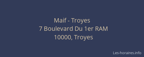 Maif - Troyes