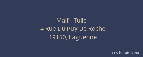 Maif - Tulle