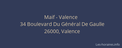Maif - Valence