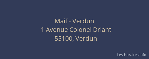 Maif - Verdun