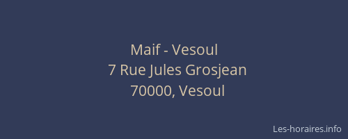 Maif - Vesoul