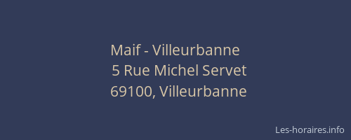 Maif - Villeurbanne