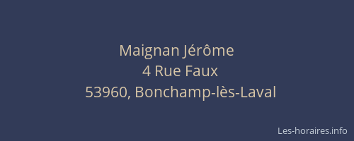 Maignan Jérôme