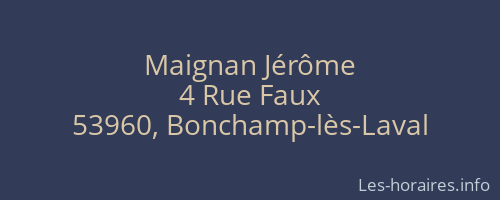 Maignan Jérôme