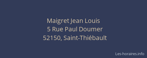 Maigret Jean Louis