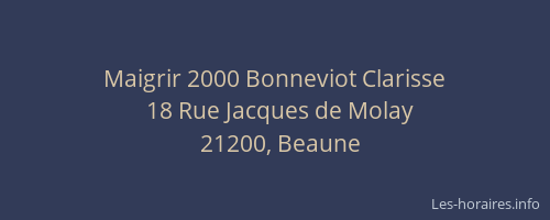 Maigrir 2000 Bonneviot Clarisse
