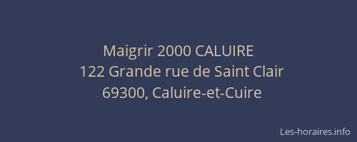 Maigrir 2000 CALUIRE