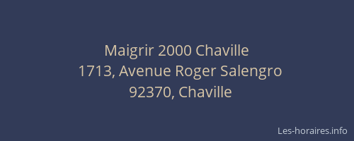 Maigrir 2000 Chaville