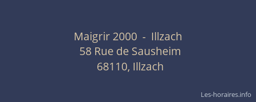 Maigrir 2000  -  Illzach