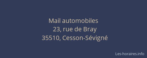 Mail automobiles